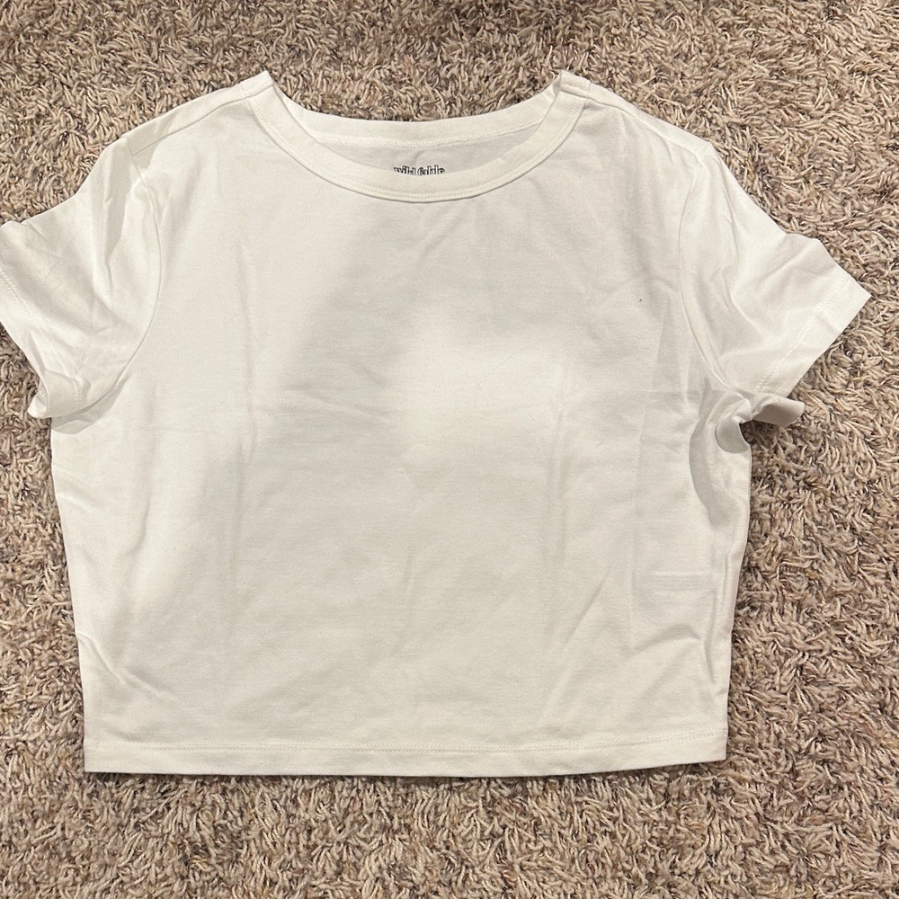 Wild Fable White Crop Top